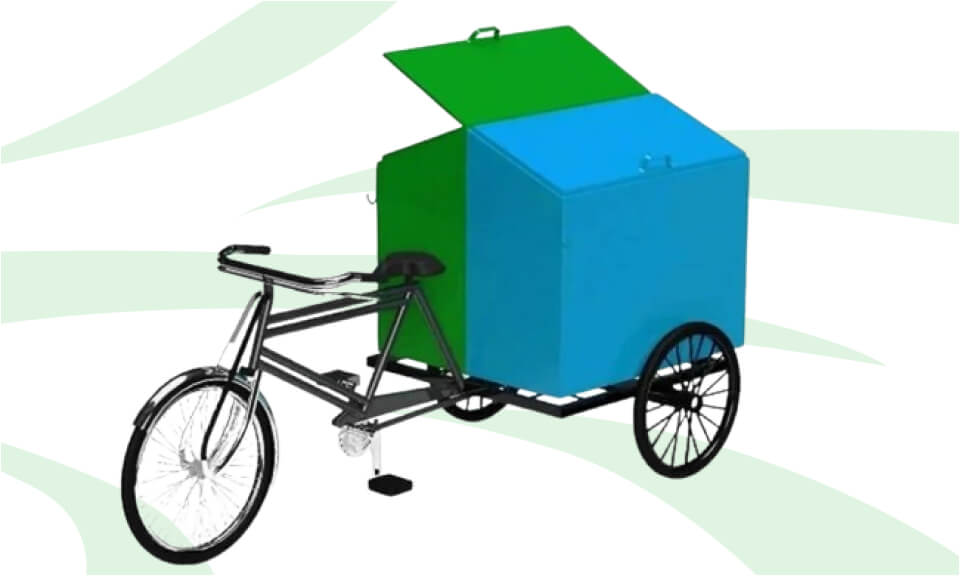 Rikshaw With Dustbin